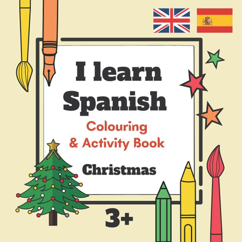 Libro: Aprende Español, Libro Bilingüe Para Colorear Y Actua