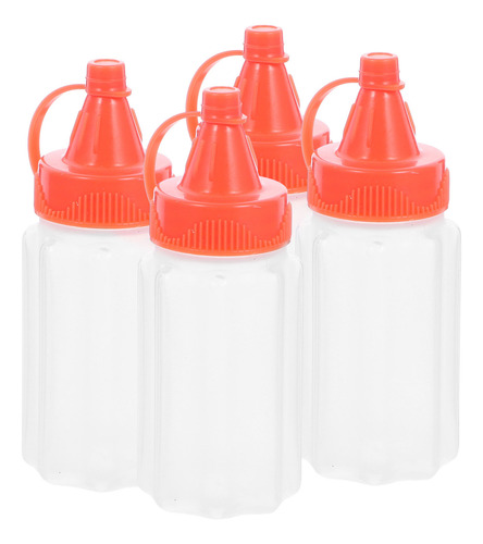 Set De 4 Minibotellas Para Exprimir Salsas Para Exprimir Con