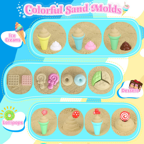 Set De Juguetes De Playa Con Cubeta Plegable Para Niños