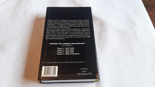 Histoire Des Relations Internationales 1 2 Y 3 C Zorgbibe