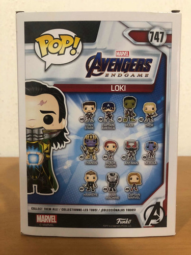Loki 747 Avengers Endgame Funko Pop! Movies Exclusive Glows
