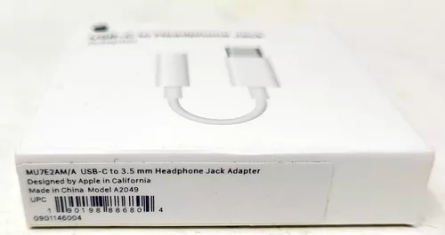 Adaptador Apple USB-C a 3.5 mm para Auricular