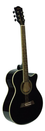 Guitarra acústica Deviser L-706 para diestros black brillante