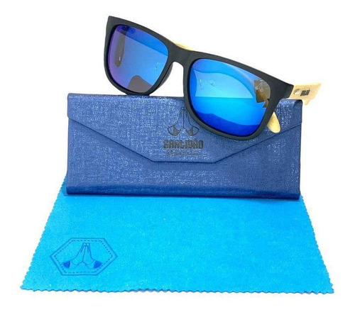 Gafas de sol deportivas polarizadas Gratitude Wooden X Blue