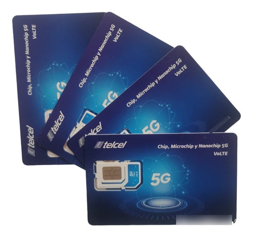 Paq 10 Chip Telcel Ld 33 Listos Para Recibir Sms Y Llamadas