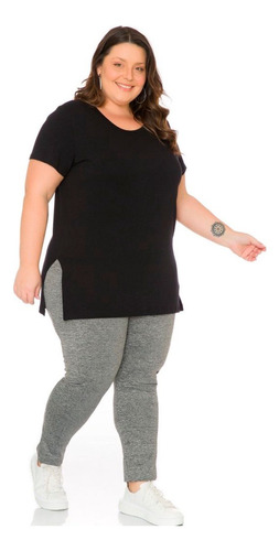 4 Blusas Veste Legging Plus Size Tapa Bumbum Longa G1 G2 G3