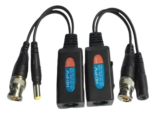 Balun Rj45 A Bnc Para Camaras Hd Seguridad Cctv