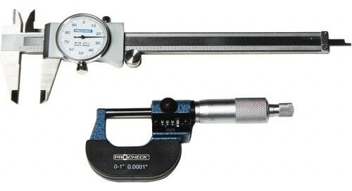 Procheck 0-1  Outside Micrometer  & 0-6  Dial Caliper Se Ssf