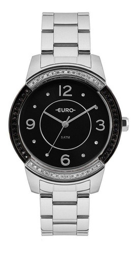 Relógio Euro Eu2036ymp/3p Feminino Color Mix Glam Prata