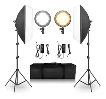 Comprar Kit De Iluminacion, 2 Leds + Parante + Softboxs + Maletin