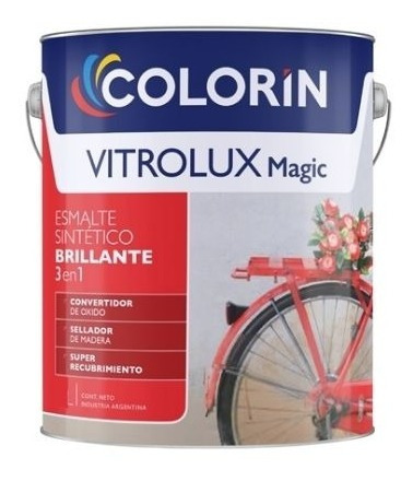 Esmalte Colorin Vitrolux Magic Brillante Blanco 3,6 L  Alfa