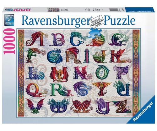 Rompecabezas Ravensburger 1000 Pzs Alfabeto De Dragon