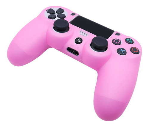Protector De Silicona Rosa Para Controlador Ps4 Slim Y Pro