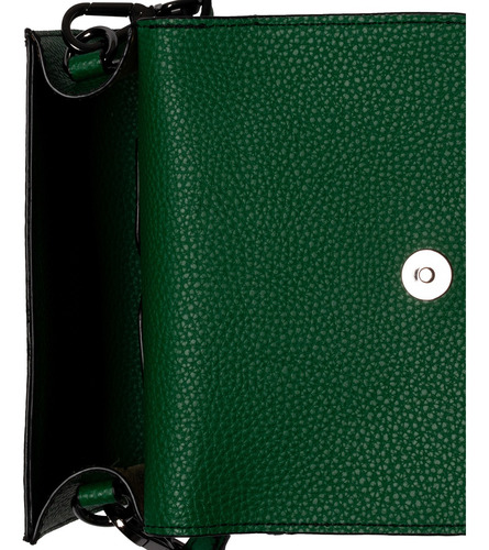 Bolso de compras básico de piel lisa Colcci 35823, color verde Neptuno, diseño de tela n/a