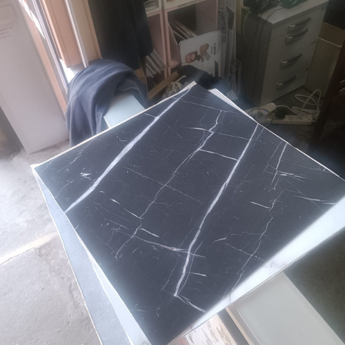 Piso Baldosa Pvc Autoadhesivo Negro Mirage Pack X 48