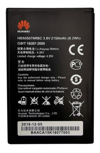 Bateria Huawei G610 Hb505076rbc