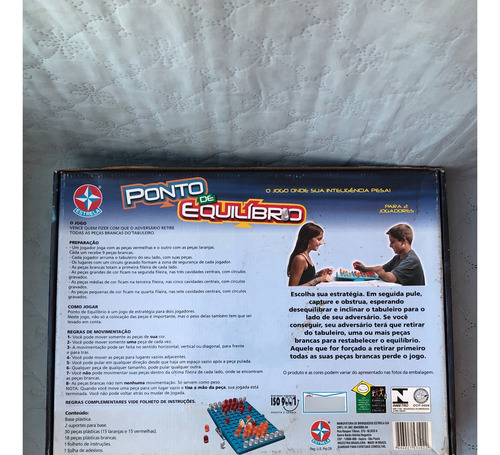 Jogo De Tabuleiro Ponto De Equilíbrio Estrela Anos 90 (Usado)
