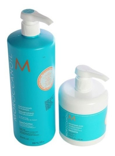 Imagen 4 de 5 de Moroccanoil Smooth Anti Frizz Shampoo 1000ml + Máscara 500ml
