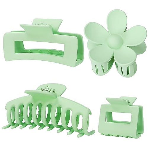 4 Pack Clips De La Garra De La Flor Del Pelo Clips Gzyxt