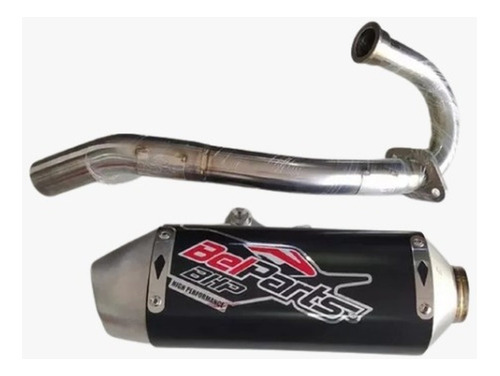 Ponteira Curva Escape Belparts Crf250f Especial Bomber Curto