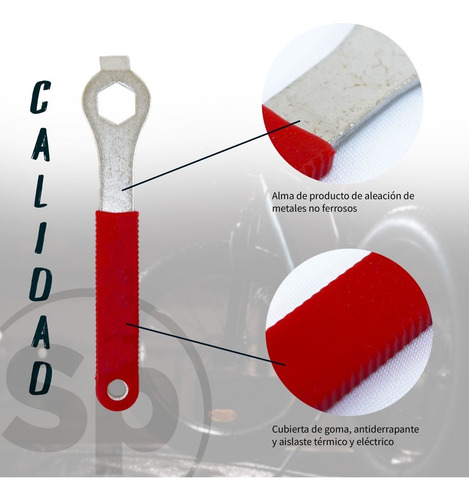 Imagen 5 de 5 de Extractor De Palanca Bielas Multiplicación Eje P/ Bicicleta