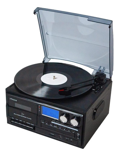 Tocadiscos Y Centro De Musica 8 En 1 Victor Bluetooth