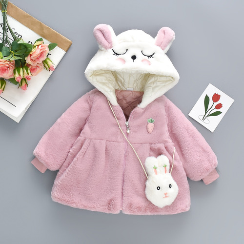 Chaqueta De Algodón Carrot Plus Con Capucha Rabbit Ears Y Bo