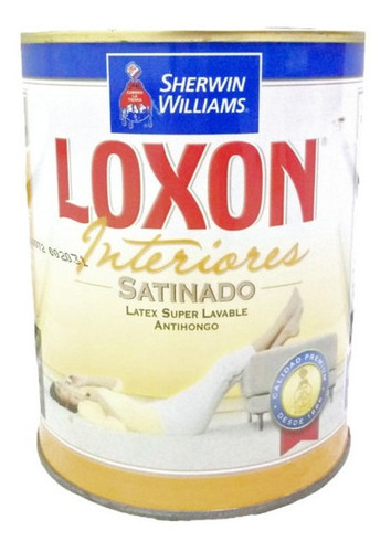 Latex Interior Satinado Loxon Sherwin Williams Blanco 1 Lt