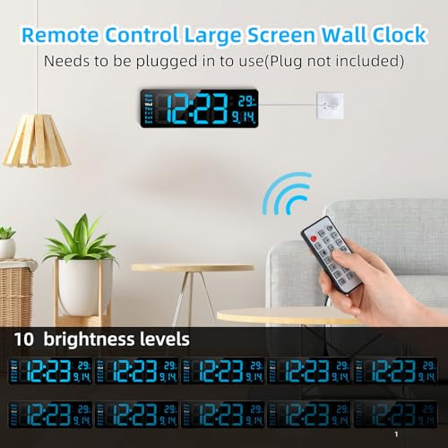 Reloj Digital, Led 13, Control Remoto, Temporizador Y Desper