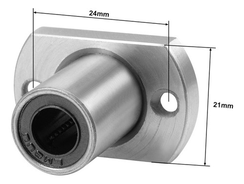 Rodamiento Lineal De Bola Lm8uu 8mm Id 24mm Largo 2uds