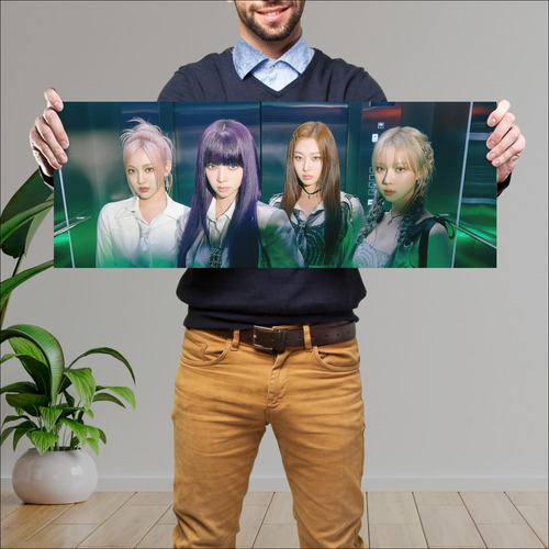 Cuadro Grande 30x80 Cm K-pop Aespa Girls 2nd Album All