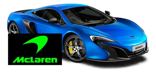 Sticker Calcomania Etiqueta Mc Laren Flourescente