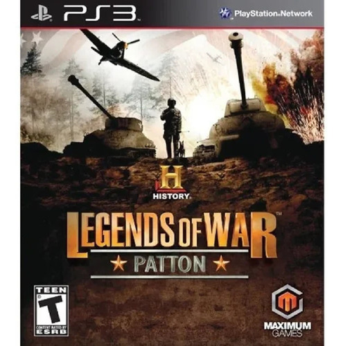 Jogo History Legends Of War Patton Ps3 Midia Fisica
