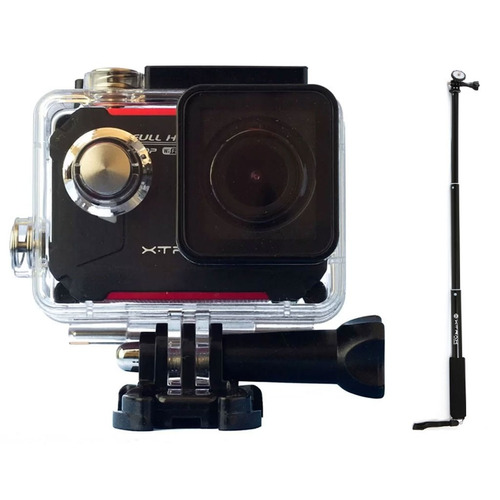 Kit Câmera E Filmadora Xtrax Evo 12mp Wi-fi À Prova D'água