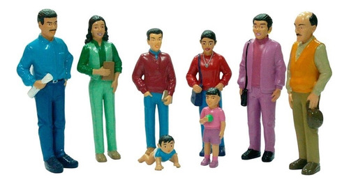 Figuras De Familia Latinoamericana (8 Unidades)