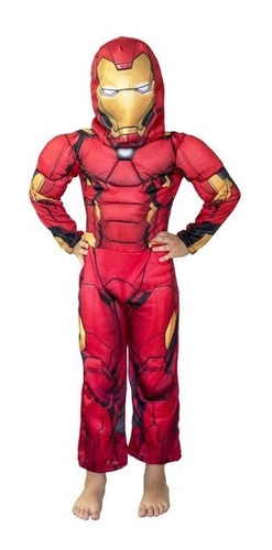 Disfraz Niño Iron Man Con Musculo Cuota