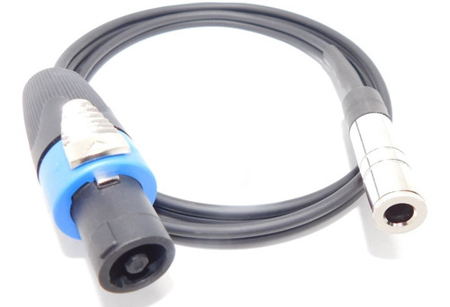 Imagen 2 de 3 de Cable Adaptador Plug Mono Hembra A Speakon Macho Hamc