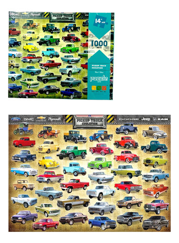 Puzzle X 1000 Pzas Rompecabezas Evolución Camioneta Pickup  