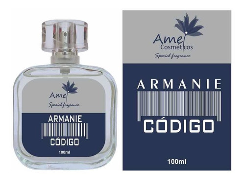 Perfume Armanie Código 100ml- Amei Cosméticos- Frag. Import. Volume da unidade 100 mL