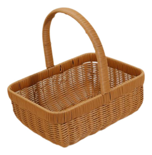 Cesta De Picnic De Ratán Sintético, Cesta Para Recoger , S