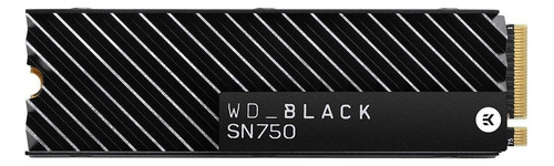 Disco sólido SSD interno Western Digital WD Black SN750 WDS100T3XHC 1TB negro