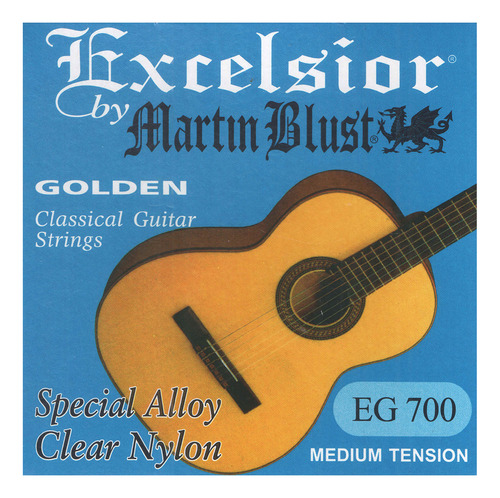 Encordado Martin Blust Eg700 Excelsior Para Guitarra Clasica