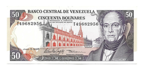 Billete Venezuela 50 Bolívares 1995