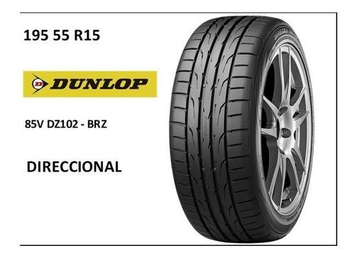 195 55 R15 Llanta Direccional Dunlop 85v Dz102 - Brz 195/55