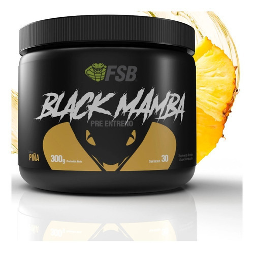 Fsb Black Mamba 30 Servicios Arginina Citrulina Beta Alanina Sabor Piña