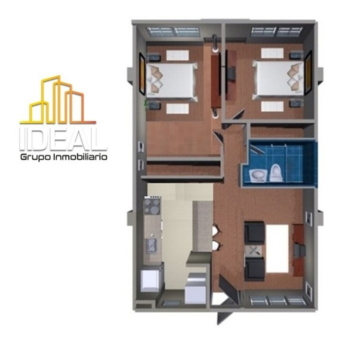 Imagen 8 de 10 de Se Vende Este Practico Y Cómodo Apartamento De 57mts2 Urb. Parque Habitat El Encantado