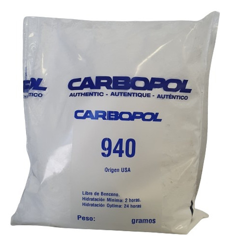 Carbopol 940 Carbomero En Polvo X 1k 