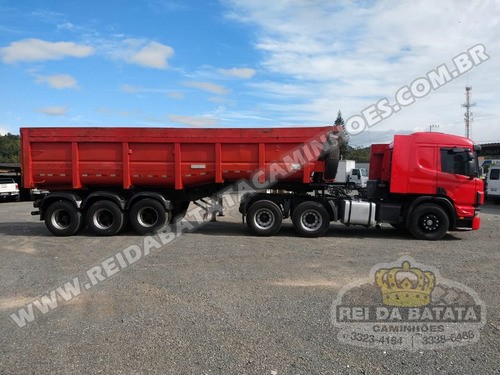 Scania P124 La 6x2 420cv + Reboque Librelato Caçamba 3 Eixos