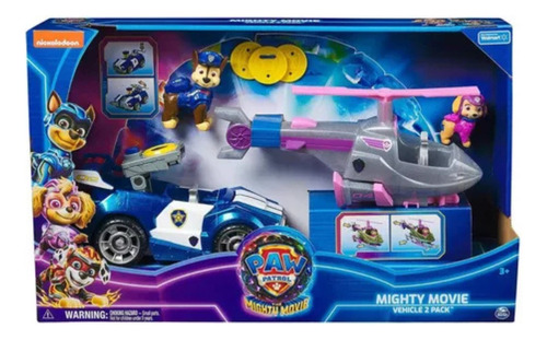 Patrulha Canina The Mighty Movie Conjunto Com 2 Veículos