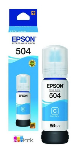 Botella De Tinta Epson T504220 Cyan - Mosca